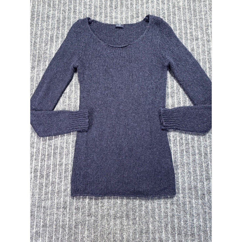 John Galt Sweater One Size Mohair Wool Scoop Neck Minimalist Preppy Grunge